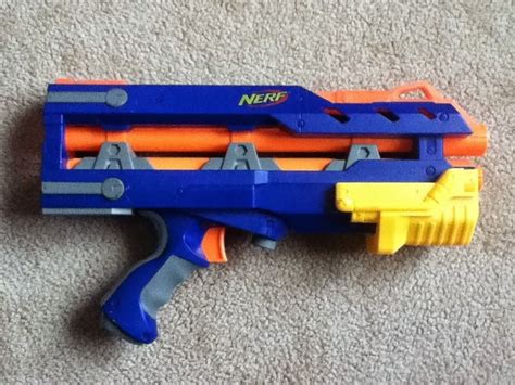 Rare Mint Nerf N Strike Longshot Cs 6 Original Blue Discontinued