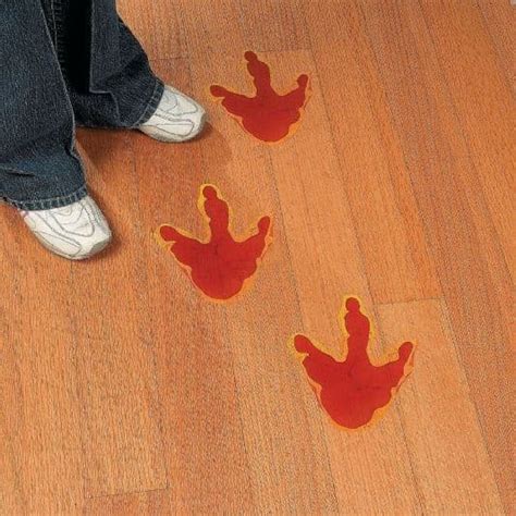 Dinosaur Footprint Decals X 3 Dino Bedroom Decorations For Kids Uk
