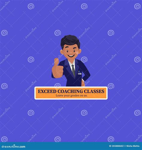 Exceed Coaching Classes Vector Mascot Logo 265888602