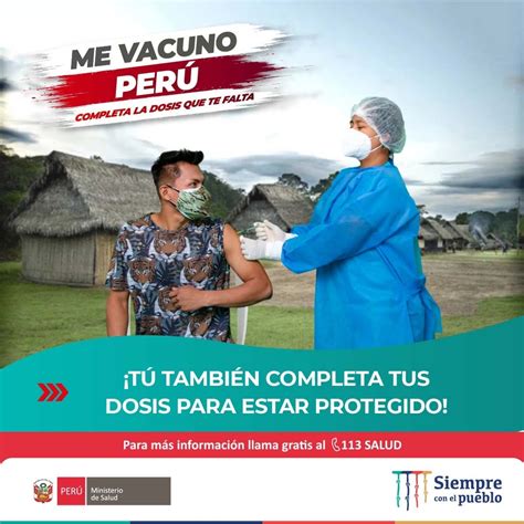 Ministerio de Salud on Twitter MeVacunoPerú Completa tus dosis