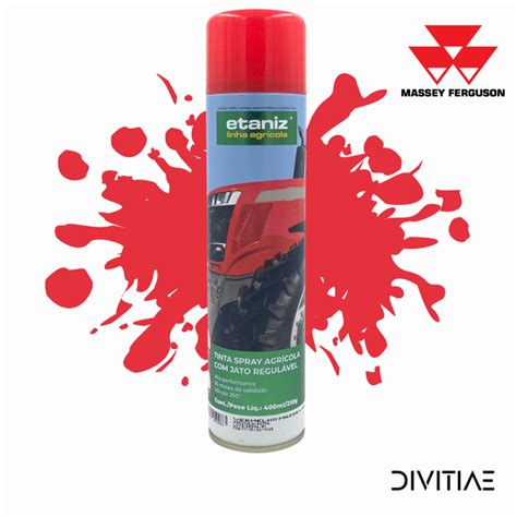 Tinta Spray Agrícola Vermelho Massey Ferguson 400ml Shopee Brasil