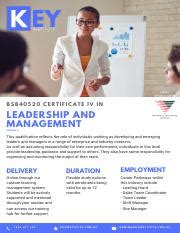 Comprehensive Guide Bsb Certificate Iv In Leadership And Course