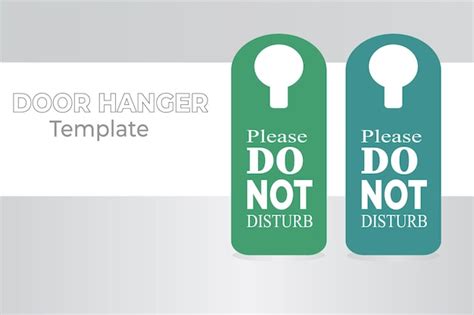 Premium Vector Do Not Disturb Door Hanger Set