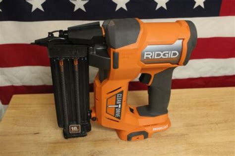 Ridgid V Brushless Cordless Gauge In Brad Nailer Tool Only