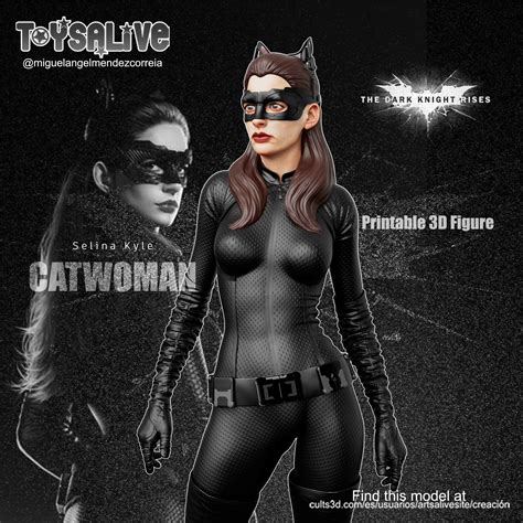 STL File Catwoman Selina Kyle From The Dark Knight Rises Movie