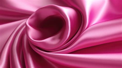 Premium AI Image | Pink satin fabric that is in a spiral
