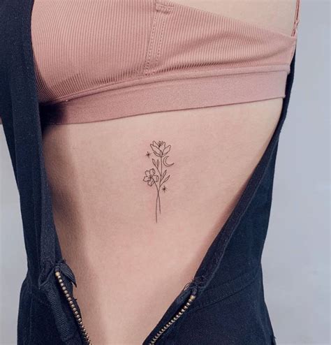 Top Flower Tattoo Rib Super Hot In Coedo Vn