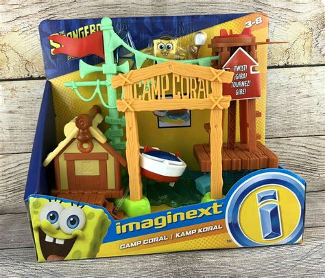 New Imaginext Nickelodeon Spongebob Squarepants Camp Coral Playset