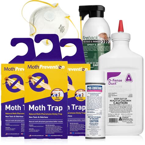 Carpet Moth Killer Kit - Small Infestation. Kill Moths, Larvae and Eggs