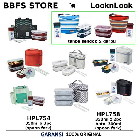 Jual Lock N Lock Lunch Box Set 3 Pcs Kotak Bekal Lock Lock Lunch