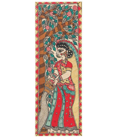 IMithila Madhubani Handmade Paper Painting With Frame Single Piece Buy