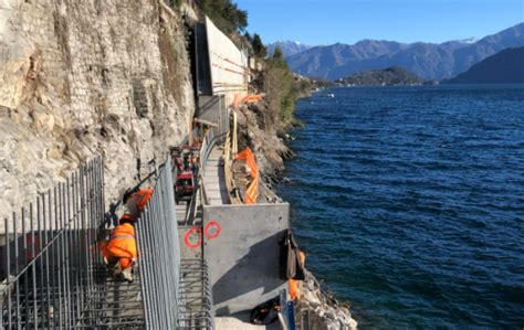 Variante Tremezzina Conclusa L Ottava Settimana Di Lavori Prima Como