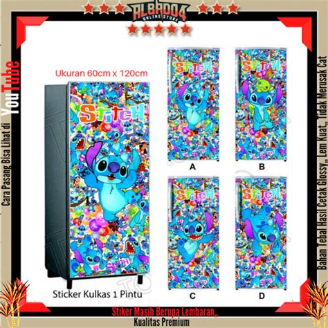 Jual Stiker Kulkas Pintu Full Body Motif Stitch Pintu A Stitch