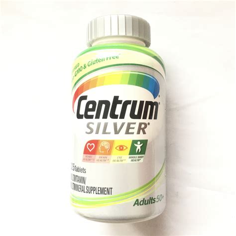 Centrum Silver 325 Tablets Multivitamin/Multimineral Supplement ...