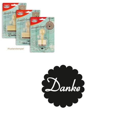 Sandras Bastelladen Meyco Holz Stempel Danke Mm Online Kaufen