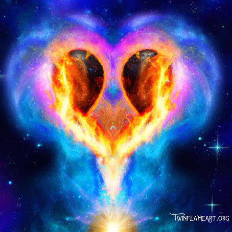 Twin Flame Universe Painting Twin Flame Art