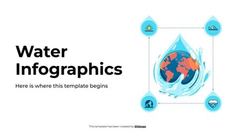 Plantilla Infografías sobre el agua