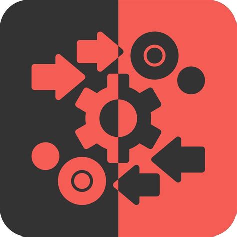 Automation Red Inverse Icon 39493051 Vector Art At Vecteezy