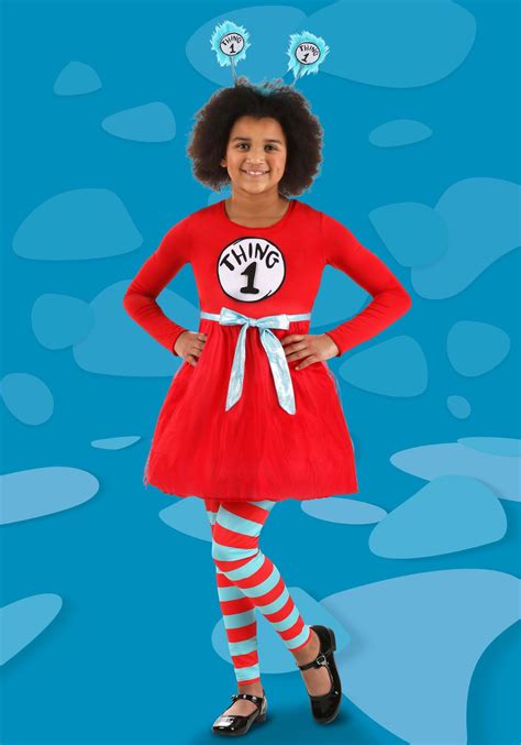 Dr. Seuss Thing 1 & 2 Girl's Costume Dress - $34.99