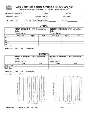 Hearing Screening Form Complete Fill And Sign Printable Template Online