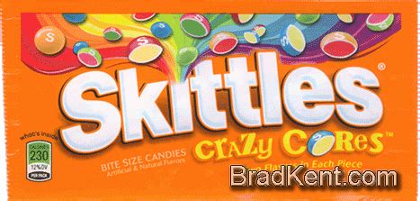 BradKent.com: Wrappers: Skittles® - Crazy Cores™