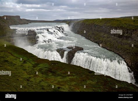 Gullfoss Golden Falls Waterfalls Gulfoss Nature Reserve Iceland