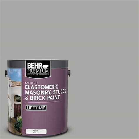 BEHR PREMIUM 1 Gal PFC 68 Silver Gray Elastomeric Masonry Stucco And