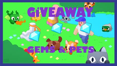 Small Giveaway GEMS PETS Pet Simulator X YouTube