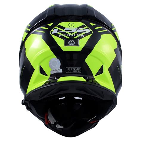 Casco LS2 MX436 Pioneer Trigger Black/Hi-Viz Yellow