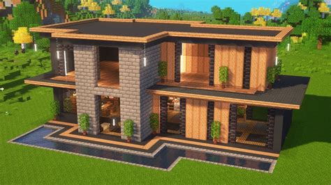 Minecraft I Build Modren House Minecraft Java Edition Youtube