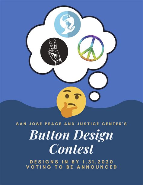 Button Design Contest Deadline Extended San Jose Peace And Justice