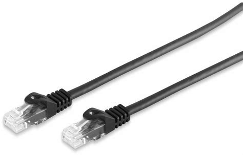 S IMPULS RJ45 Patchkabel CAT 7 Rohkabel U UTP Schwarz 0 25 M