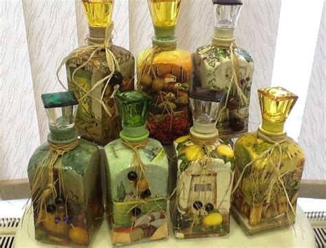Картинки по запросу красивые бутылки для кухни | Bottles decoration ...