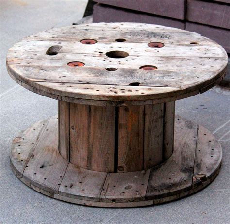 Repurposed Cable Spool Tables