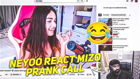 Neyoo React Mizo Prank Call Mizo Prank Call Neyoo Youtube