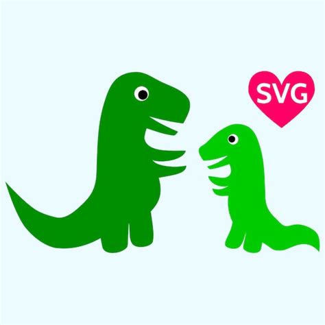 Mom And Baby Dinosaur Svg Amazing Svg File