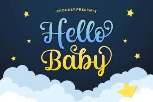 Hello Baby Font By Doehantz Studio Creative Fabrica