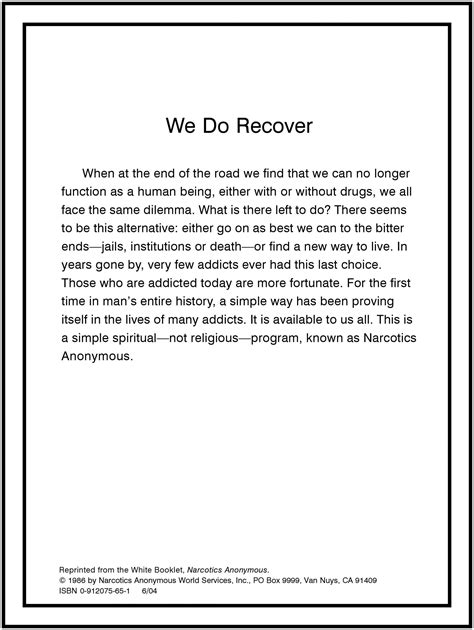 We Do Recover Western North Carolina Area Of Narcotics Anonymous