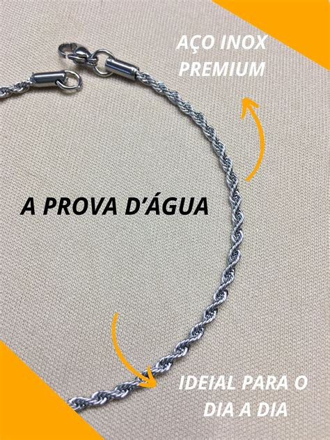 Pulseira Masculina Fina Elo Baiano Mm A O Cir Rgico Leg Timo Visuj Ias