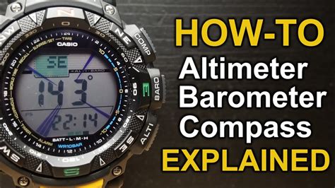 How To Use Altimeter Barometer And Compass Explained Youtube