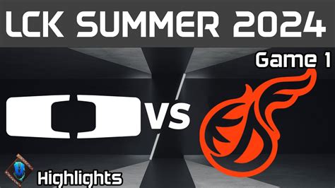 DK Vs KDF Highlights Game 1 LCK Summer W7D4 2024 Dplus KIA Vs