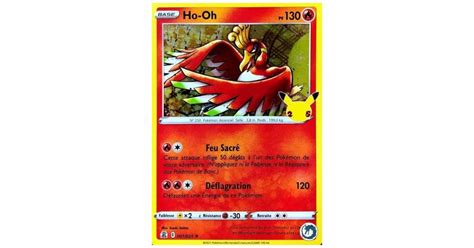 Pok Mon Ho Oh Holo Rare Eb C L Brations Ans