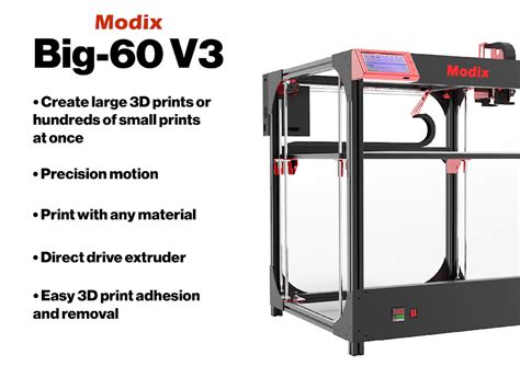 Modix Big 60 V4 3d Printer Kit Standard Shipping Matterhackers