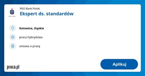 Archiwalna Oferta Nr Ekspert Ds Standard W Katowice Pko