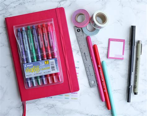 bullet journal supplies - Natalie Linda