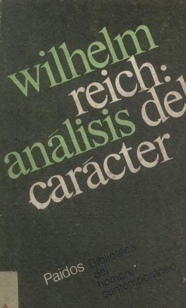 An Lisis Del Car Cter Wilhelm Reich Tra A Livraria E Sebo