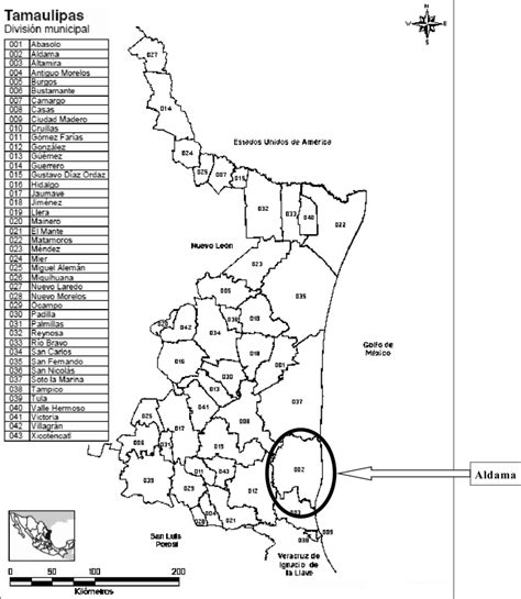 Map With Tamaulipas Logo