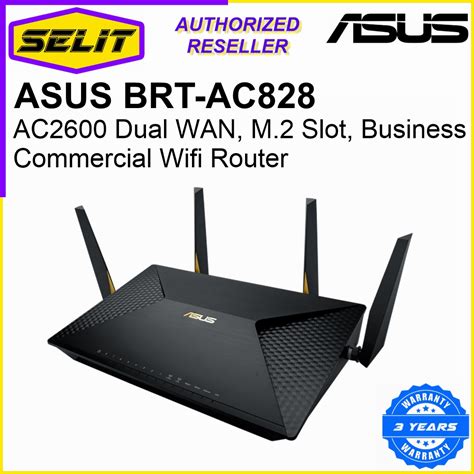 Asus Brt Ac828 Ac2600 Dual Wan M2 Slot Business Commercial Wifi