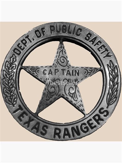 "Texas Rangers Sergeant badge - Walker, Texas Ranger" Poster by Tbestseller | Redbubble