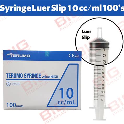 Terumo Ss10s Syringe 10ml Luer Slip 100sbig Pharmacy Malaysia